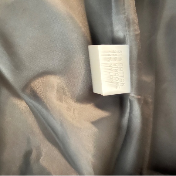 # A102  For Her NYC Black Vintage Fuchsia Polka Dot Puff Sleeve Dress NWT  L - Picture 6 of 10